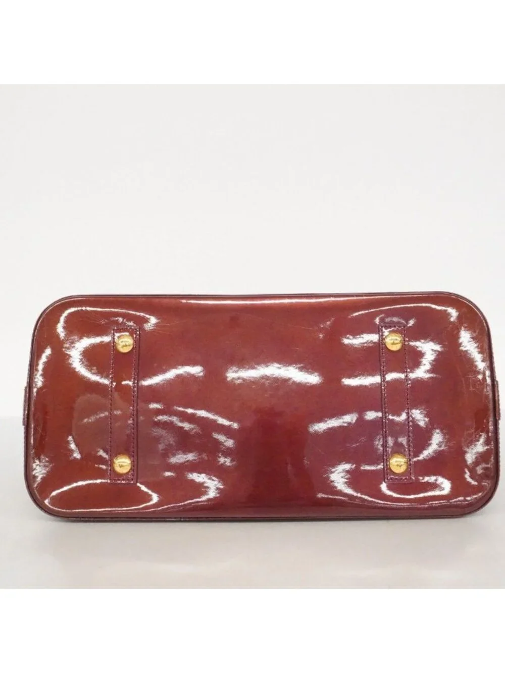 Louis Vuitton Handbag Vernis Alma GM Rouge Fauvist